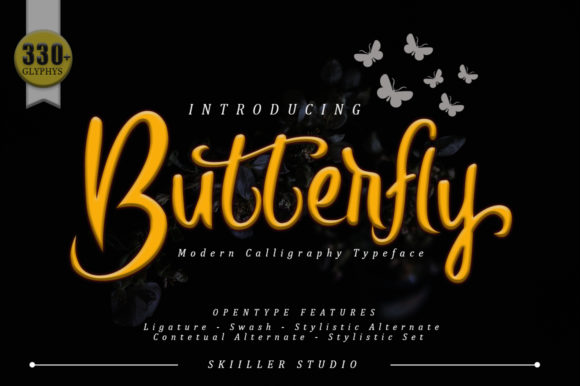 Butterfly Font Poster 1