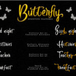Butterfly Font Poster 2