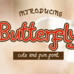 Butterfly Font Poster 1