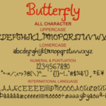 Butterfly Font Poster 5