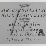 Butterfly Font Poster 8