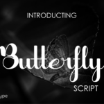 Butterfly Font Poster 1