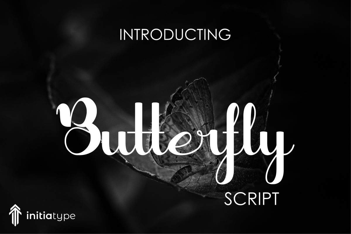 Butterfly Font Poster 1