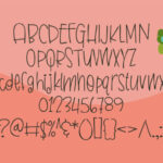 Butterfly Kisses Font Poster 2