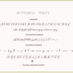 Butterfly  Font Poster 8