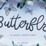 Butterfly Script Font Poster 1