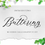 Buttering Font Poster 1