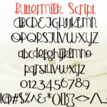 Buttermilk Font Poster 2