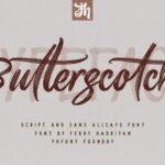 Butterscotch Font Poster 1