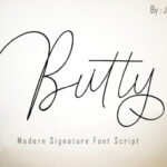 Butty Font Poster 1