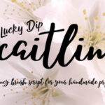 Caitlin Script Font Poster 1