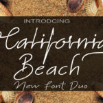 California Beach Duo Font Poster 1