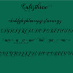 Calisthine Font Poster 5