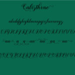 Calisthine Font Poster 5