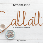 Callatte Font Poster 1