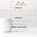 Callatte Font Poster 6