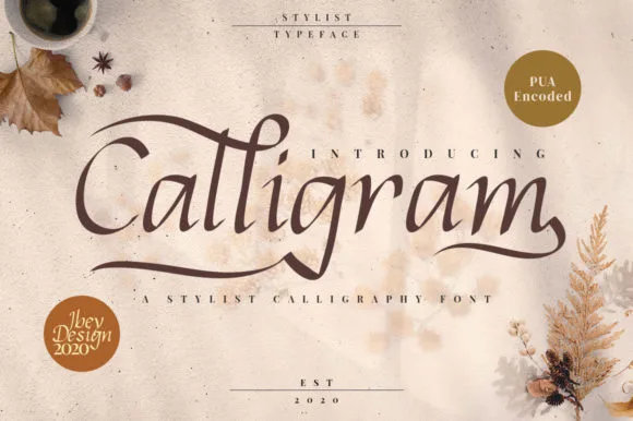 Calligram Font Calligram Font Poster 1