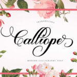 Calliope Script Font Poster 1