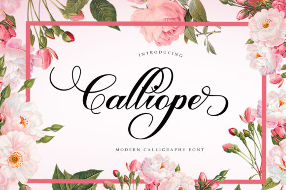Calliope Script Font Poster 1