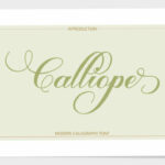Calliope Script Font Poster 2