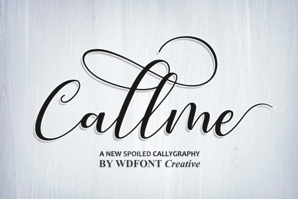 Callme Script Font Callme Script Font Poster 1