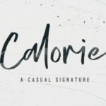 Calorie Font Poster 1