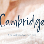 Cambridge Script Font Poster 1