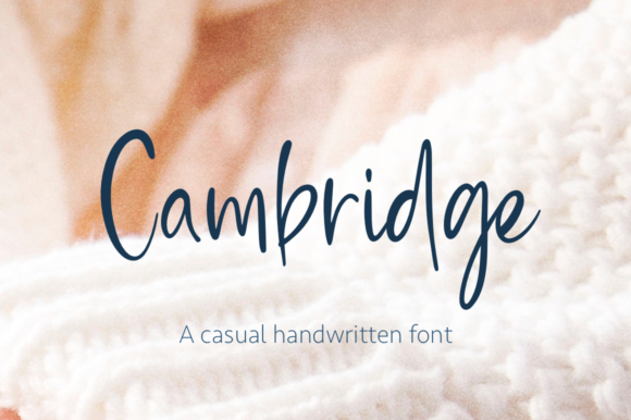 Cambridge Script Font Poster 1