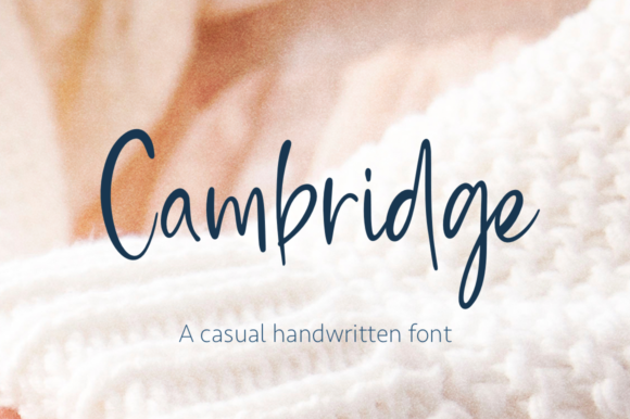 Cambridge Script Font Cambridge Script Font Poster 1
