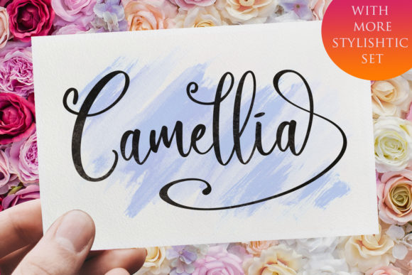 Camellia Script Font Poster 1