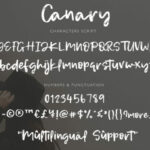 Canary Font Poster 7