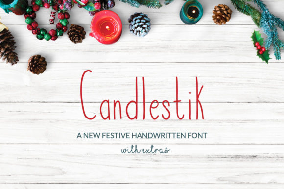 Candlestik Font Poster 1