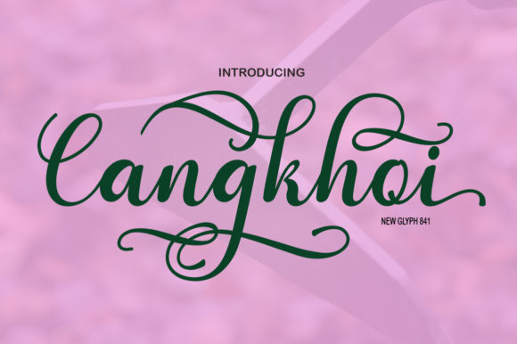 Cangkhoi Script Font