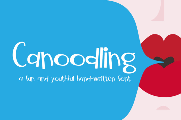 Canoodling Font Poster 1