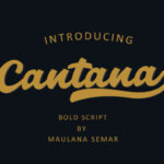 Cantana Script Font Poster 1