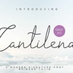 Cantilena Font Poster 1