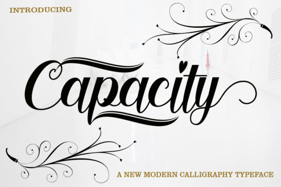 Capacity Font Poster 1
