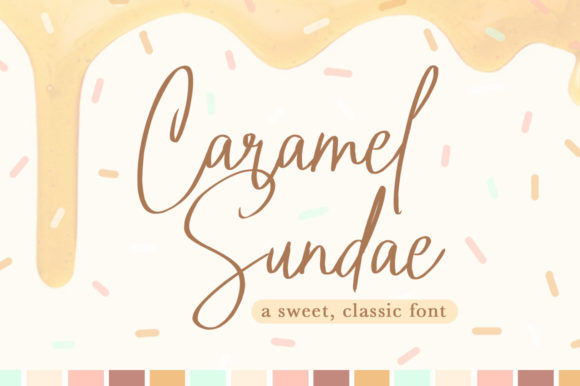 Caramel Sundae Font Poster 1