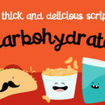 Carbohydrate Font Poster 1