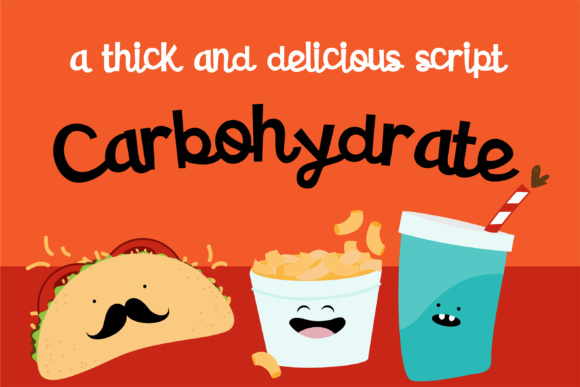 Carbohydrate Font Poster 1