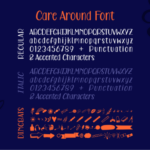 Care Around Font Poster 3