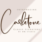 Carletone Font Poster 1