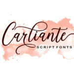 Carliante Font Poster 1