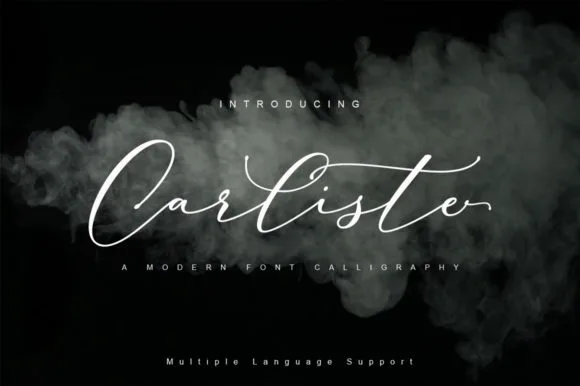 Carliste Script Font Carliste Script Font Poster 1