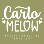 Carlo Melow Duo Font Poster 1
