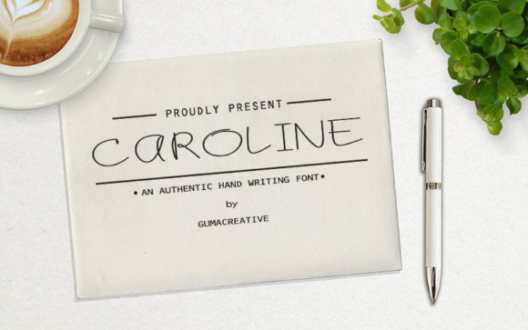 Caroline Font Poster 1