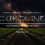 Caroline Font Poster 3