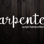 Carpenter Font Poster 1