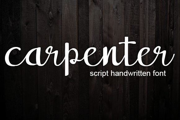 Carpenter Font Poster 1