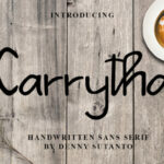 Carrytha Font Poster 1